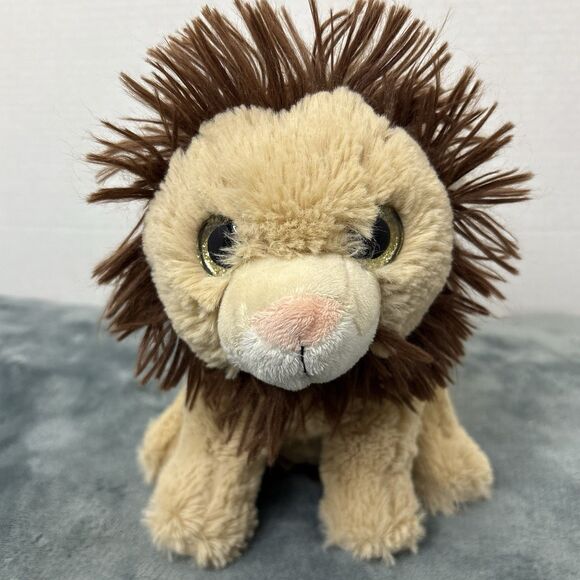 Lion Plush 8 Inch Gold Glitter Eyes Toys R Us Stuffed Animal toy